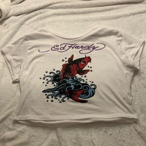 Ed Hardy cropped tee